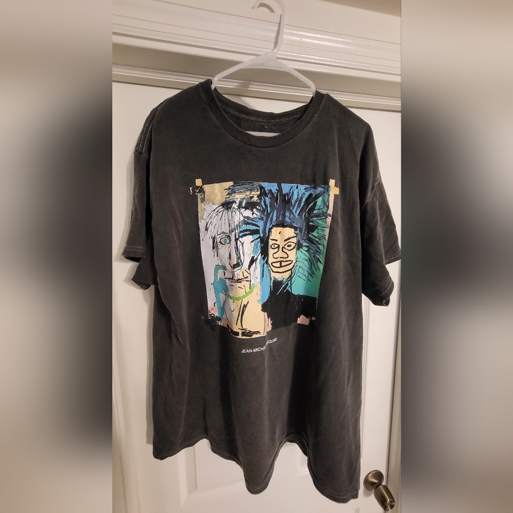 LIKE NEW SIZE L BASQUIAT INSPIRED FASHIONNOVA SHIRT